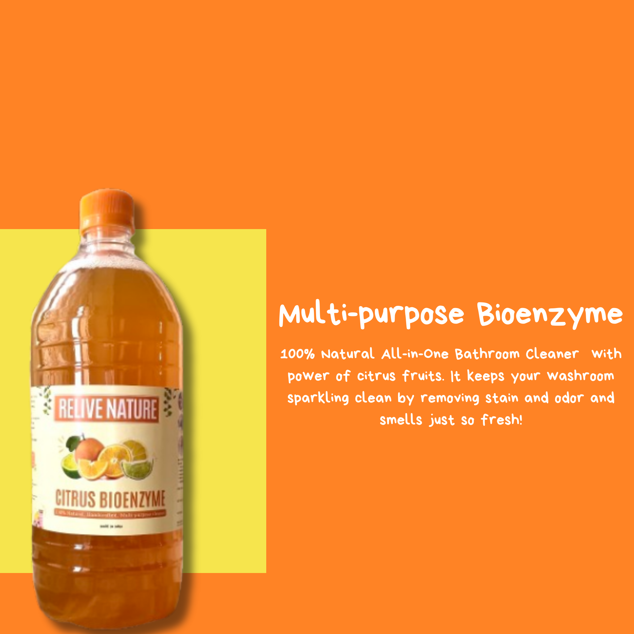 Citrus Bioenzyme 1litre - Multi-purpose Cleaner for Home and Office