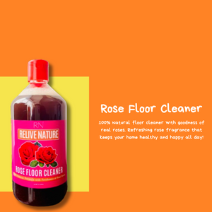 Rose Floor Cleaner (Freshness of real rose, pet-safe, baby safe, No paraben)